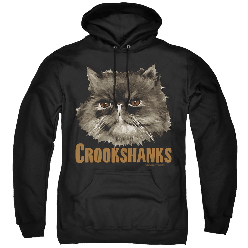 HARRY POTTER/CROOKSHANKS - ADULT PULLOVER HOODIE - BLACK