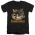 HARRY POTTER/CROOKSHANKS - S/S ADULT V-NECK 30/1 - BLACK