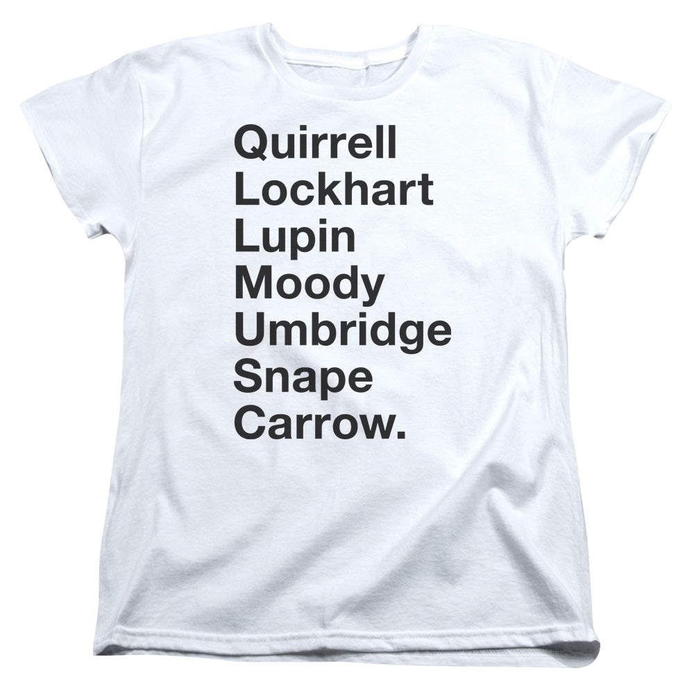 HARRY POTTER/PROFESSORS - S/S WOMENS TEE - WHITE