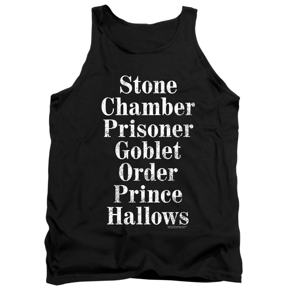 HARRY POTTER/TITLES - ADULT TANK - BLACK