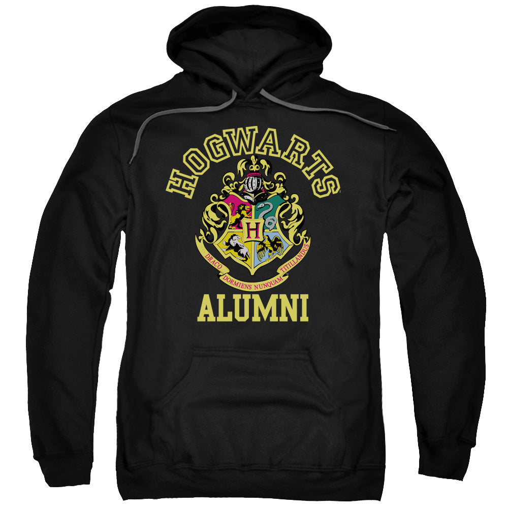 HARRY POTTER/HOGWARTS ALUMNI - ADULT PULLOVER HOODIE - BLACK