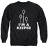HARRY POTTER/KEEPER - ADULT CREWNECK SWEATSHIRT - BLACK