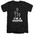 HARRY POTTER/KEEPER - S/S ADULT V-NECK 30/1 - BLACK