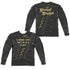 HARRY POTTER/MARAUDERS MAP (FRONT/BACK PRINT) - L/S ADULT POLY CREW  - MULTI