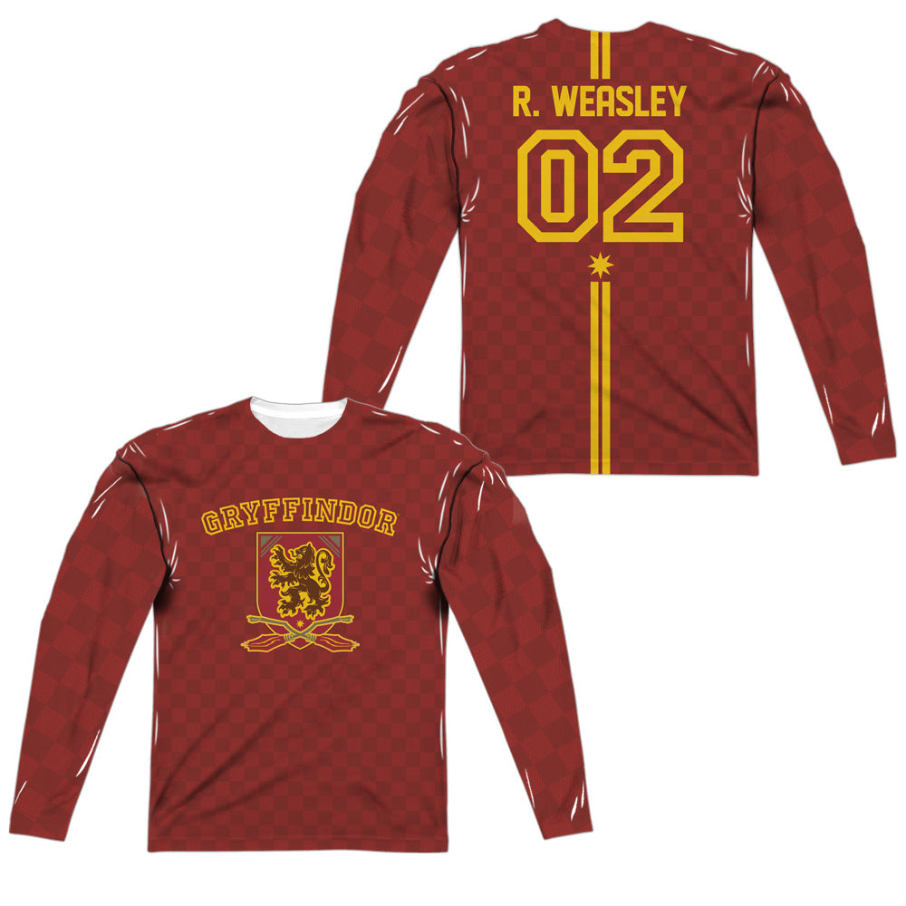 HARRY POTTER/WEASLEY SWEATER (FRONT/BACK PRINT) - L/S ADULT POLY CREW  - MULTI