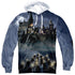HARRY POTTER/HOGWARTS (FRONT/BACK PRINT) - ADULT POLY PULLOVER HOODIE - MULTI