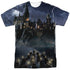 HARRY POTTER/HOGWARTS (FRONT/BACK PRINT) - S/S ADULT POLY CREW - MULTI