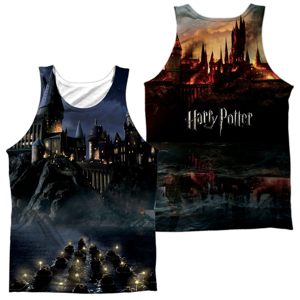 HARRY POTTER/HOGWARTS (FRONT/BACK PRINT) - ADULT POLY TANK TOP - MULTI