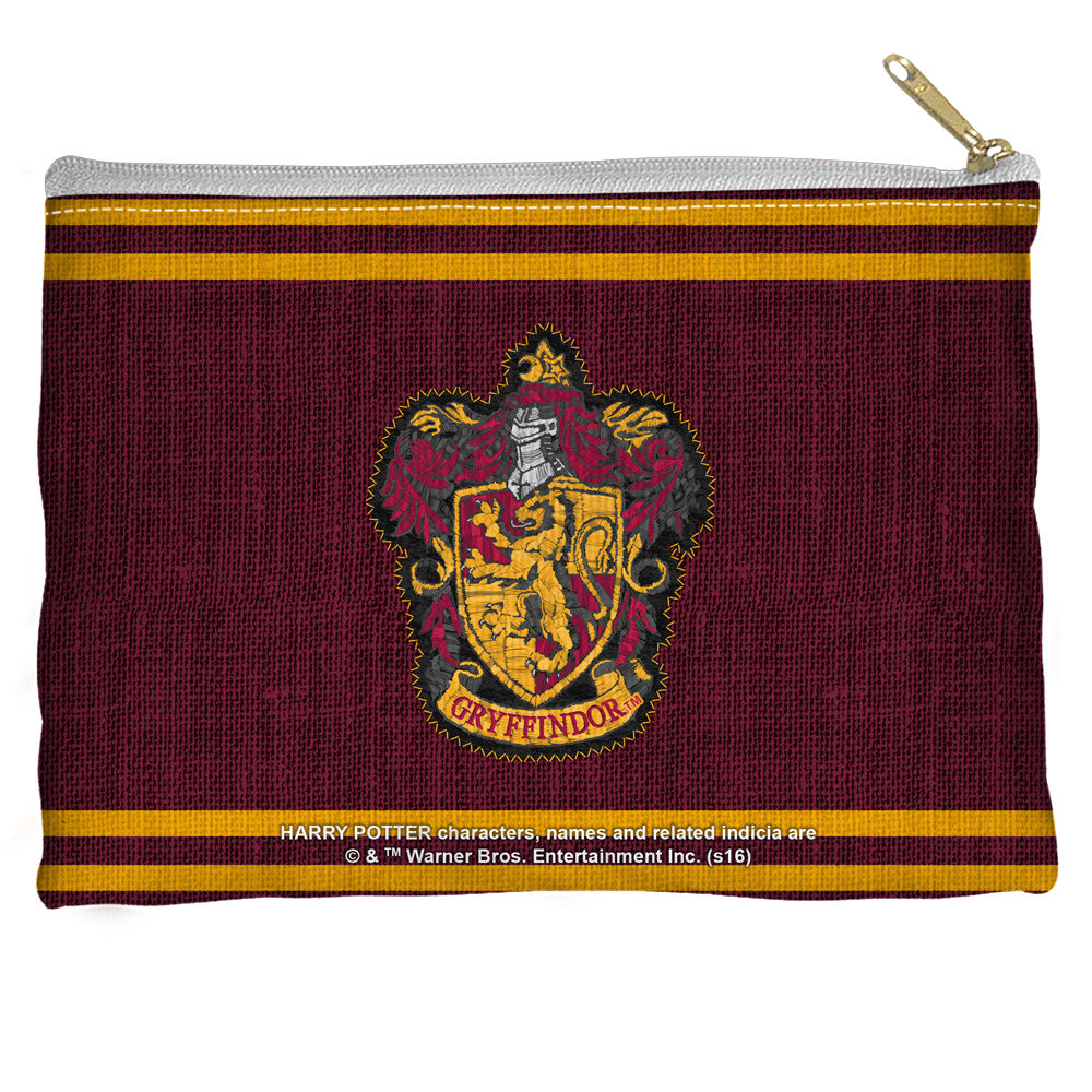 HARRY POTTER/GRYFFINDOR STITCH CREST - STRAIGHT BOTTOM ACCESSORY POUCH