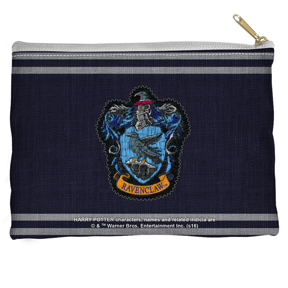 HARRY POTTER/RAVENCLAW STITCH CREST - STRAIGHT BOTTOM ACCESSORY POUCH