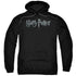 HARRY POTTER/LOGO - ADULT PULLOVER HOODIE - BLACK