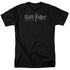 HARRY POTTER/LOGO - S/S ADULT 18/1 - BLACK