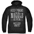 HARRY POTTER WIZARDS UNITE/HIDDEN MAGIC - ADULT PULLOVER HOODIE - BLACK