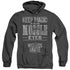 HARRY POTTER WIZARDS UNITE/HIDDEN MAGIC - ADULT HEATHER HOODIE - BLACK