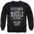 HARRY POTTER WIZARDS UNITE/HIDDEN MAGIC - ADULT CREWNECK SWEATSHIRT - BLACK