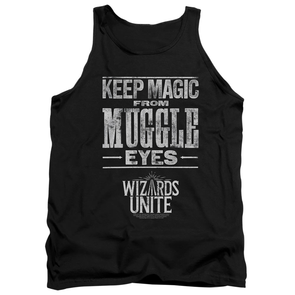 HARRY POTTER WIZARDS UNITE/HIDDEN MAGIC - ADULT TANK - BLACK