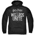 HARRY POTTER WIZARDS UNITE/WIZARDS UNITE LOGO - ADULT PULLOVER HOODIE - BLACK