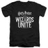 HARRY POTTER WIZARDS UNITE/WIZARDS UNITE LOGO - S/S ADULT V-NECK 30/1 - BLACK