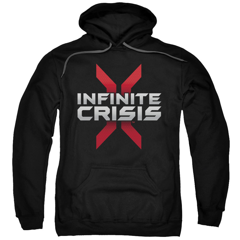 INFINITE CRISIS/LOGO - ADULT PULLOVER HOODIE - BLACK