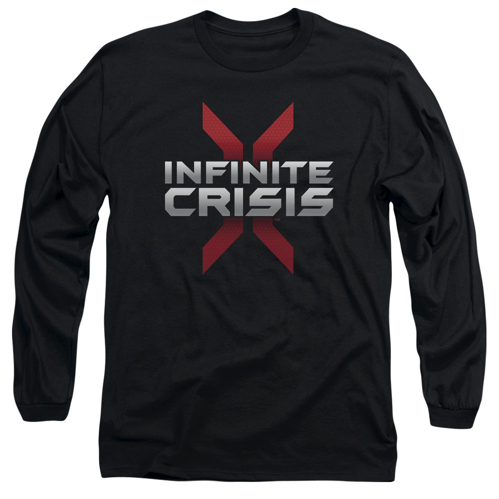 INFINITE CRISIS/LOGO -  L/S ADULT 18/1  - BLACK