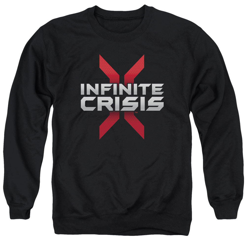 INFINITE CRISIS/LOGO - ADULT CREWNECK SWEATSHIRT - BLACK
