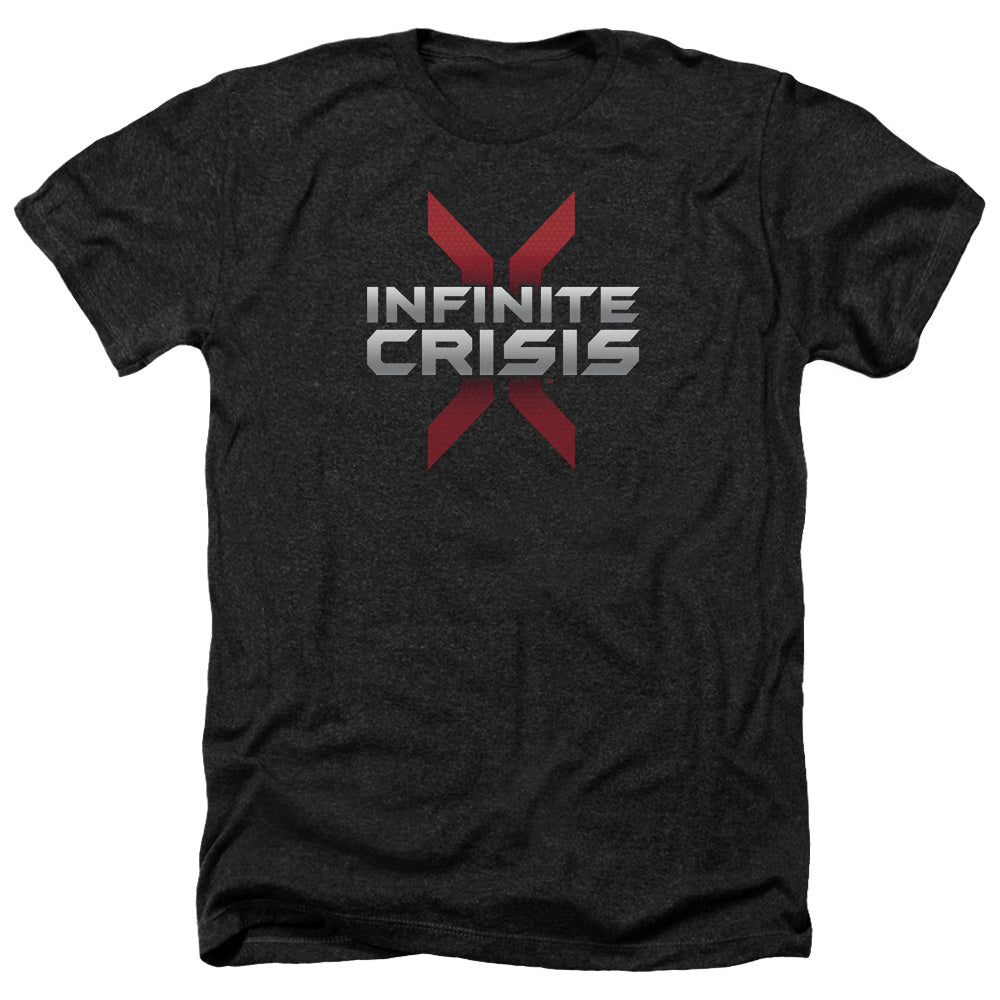 INFINITE CRISIS/LOGO - ADULT HEATHER - BLACK