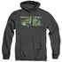 INFINITE CRISIS/IC GREEN - ADULT HEATHER HOODIE - BLACK