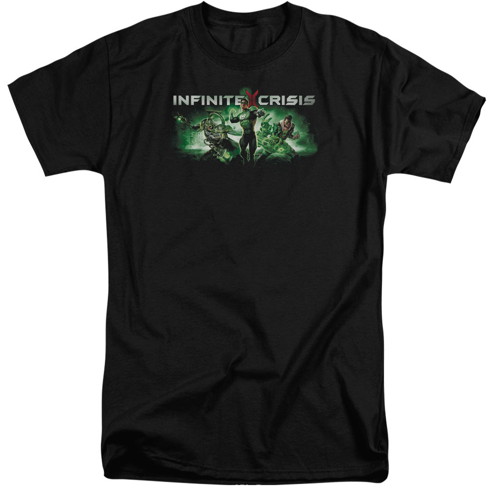 INFINITE CRISIS/IC GREEN - S/S ADULT TALL 18/1 - BLACK