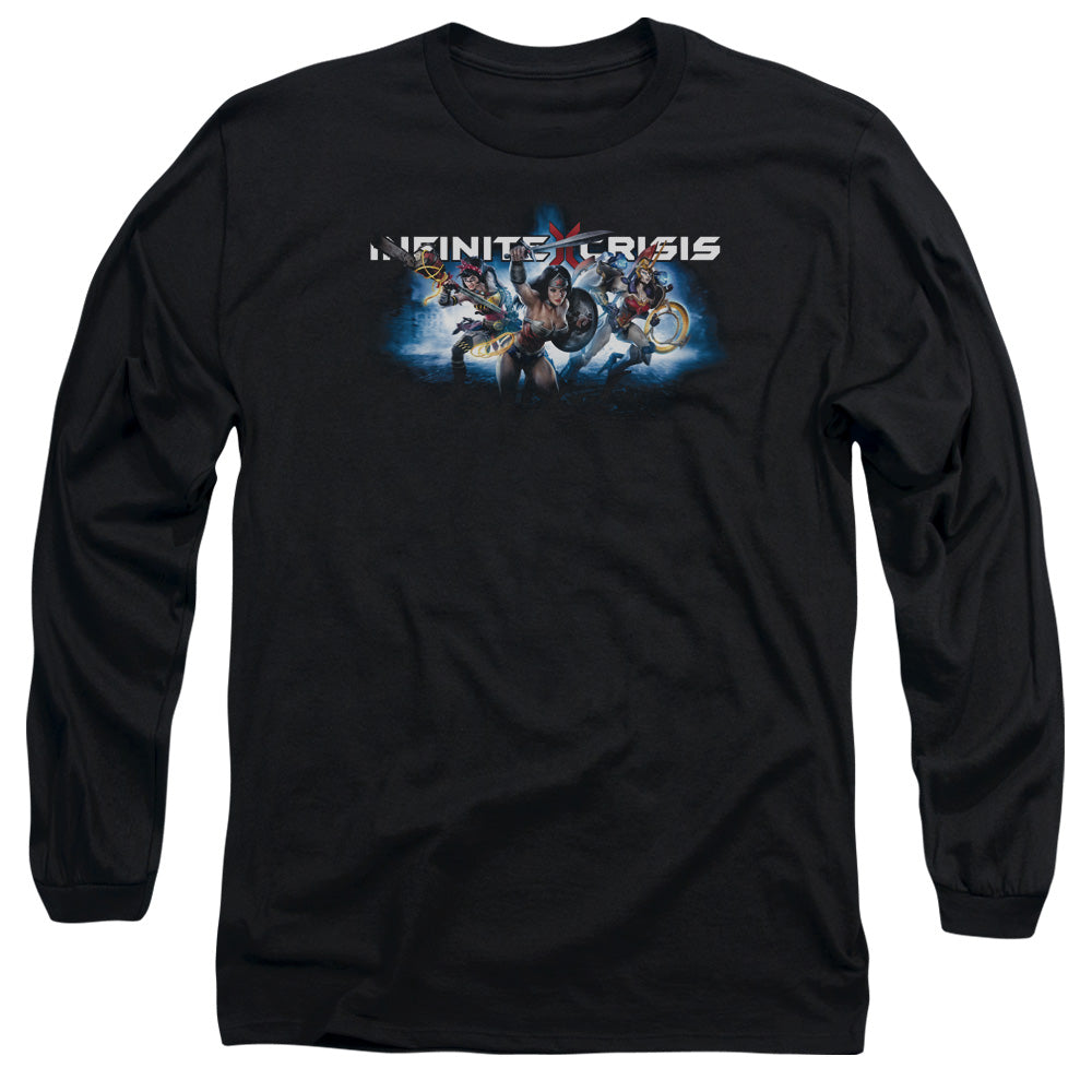 INFINITE CRISIS/IC BLUE -  L/S ADULT 18/1  - BLACK