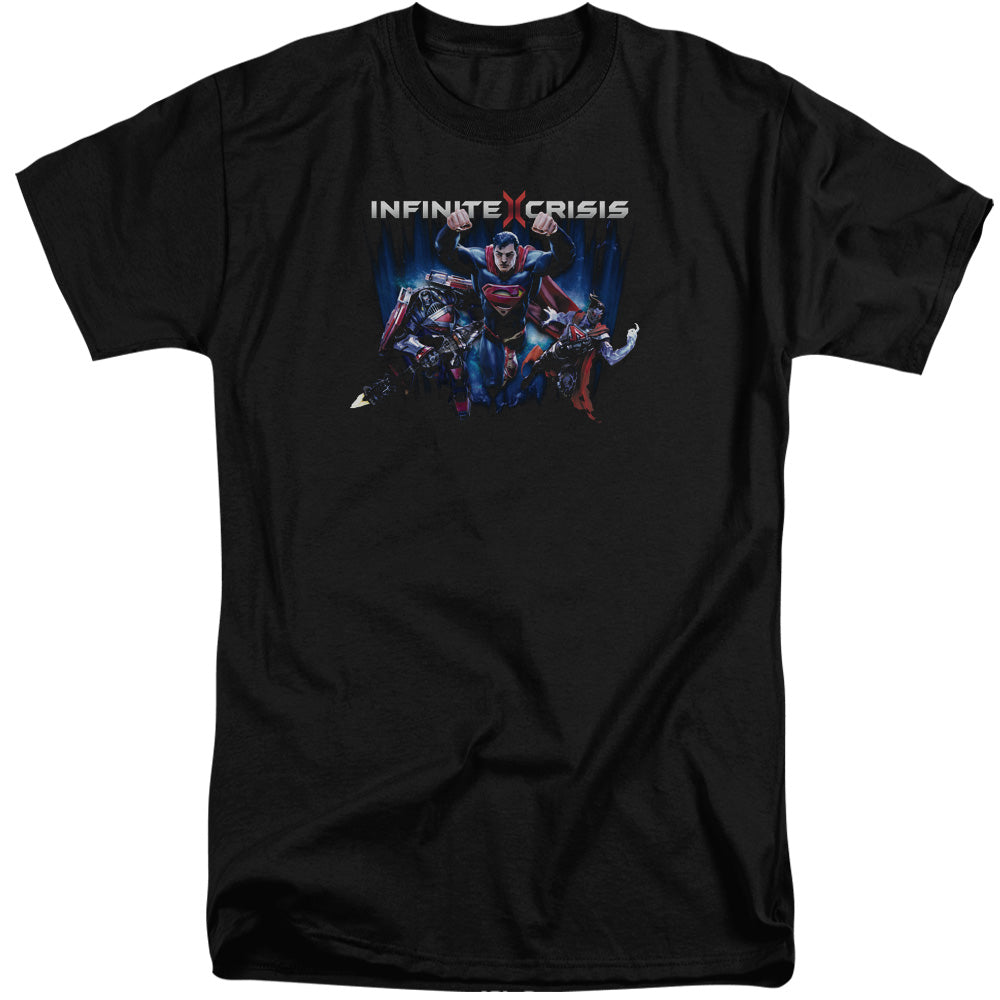 INFINITE CRISIS/IC SUPER - S/S ADULT TALL 18/1 - BLACK