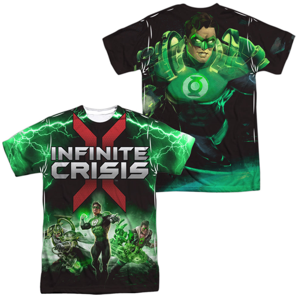 INFINITE CRISIS/IC GREEN LANTERN (FRONT/BACK PRINT) - S/S ADULT POLY CREW - MULTI
