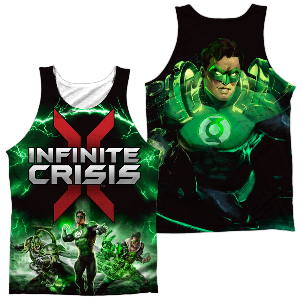 INFINITE CRISIS/IC GREEN LANTERN (FRONT/BACK PRINT) - ADULT POLY TANK TOP - MULTI