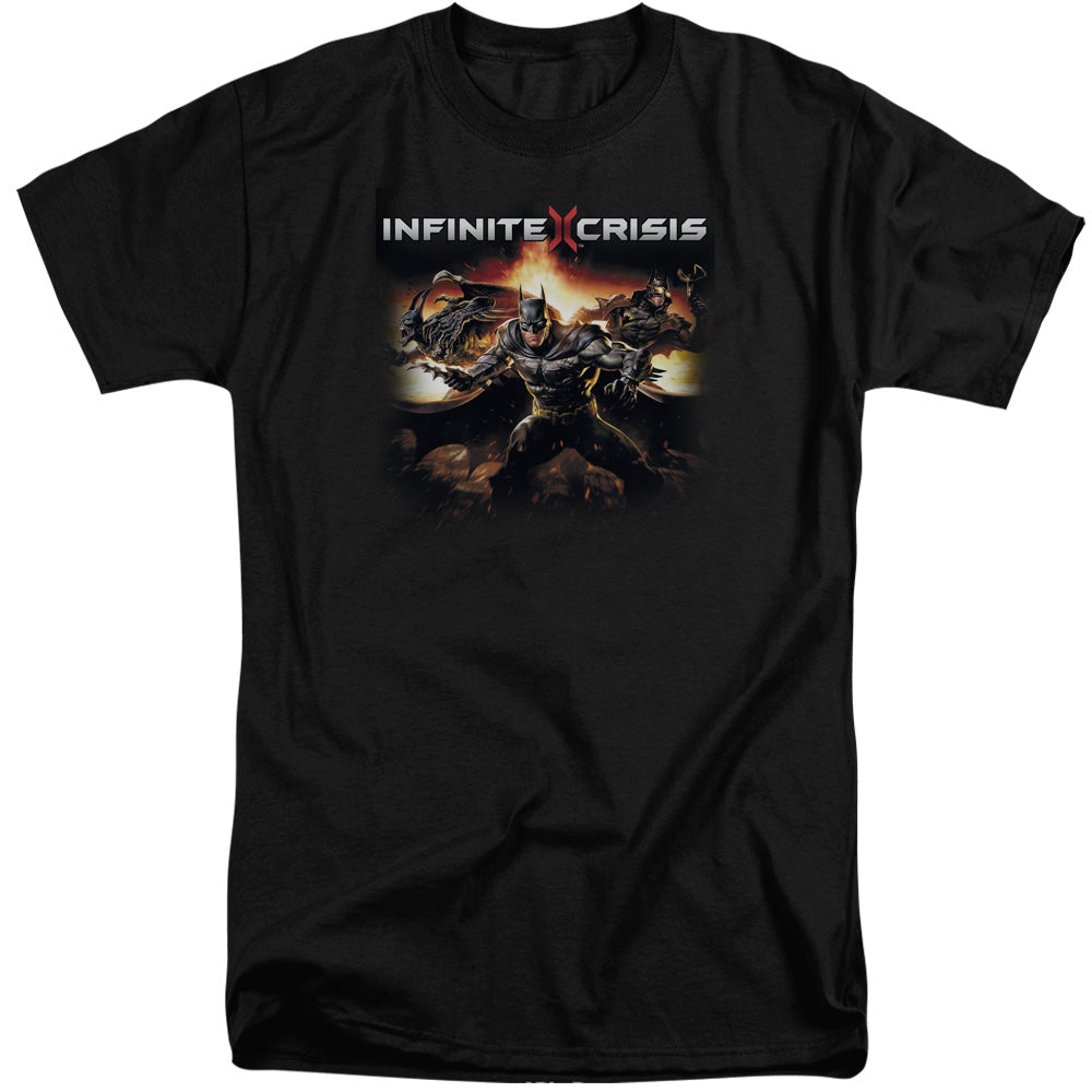INFINITE CRISIS/BATMEN - S/S ADULT TALL 18/1 - BLACK