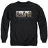INJUSTICE GODS AMONG US/LOGO - ADULT CREWNECK SWEATSHIRT - BLACK