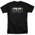 INJUSTICE GODS AMONG US/LOGO - S/S ADULT 18/1 - BLACK