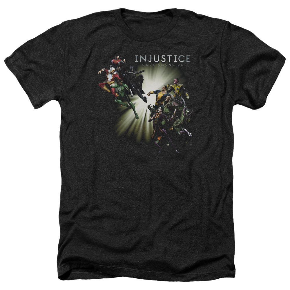 INJUSTICE GODS AMONG US/GOOD VS EVILS - ADULT HEATHER - BLACK