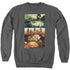 INJUSTICE GODS AMONG US/PANELS - ADULT CREWNECK SWEATSHIRT - CHARCOAL