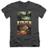 INJUSTICE GODS AMONG US/PANELS - S/S ADULT V-NECK 30/1 - CHARCOAL