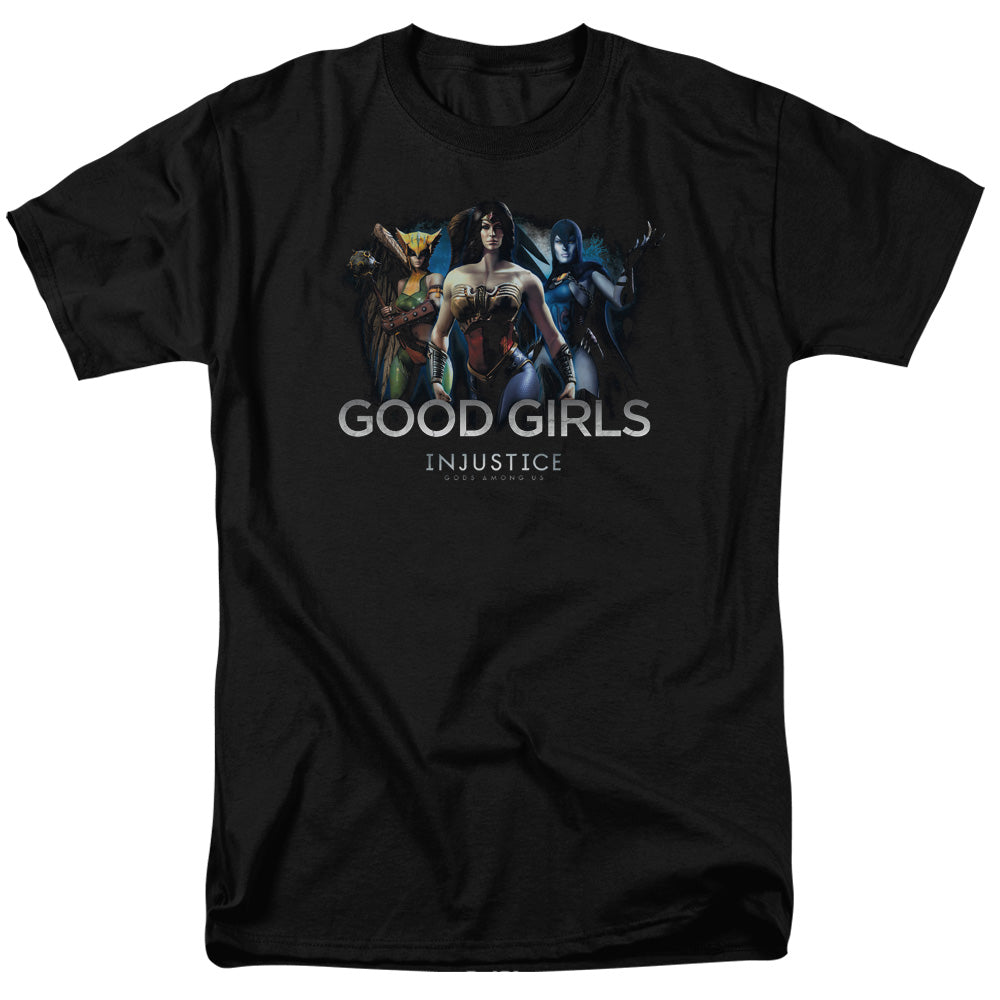 INJUSTICE GODS AMONG US/GOOD GIRLS - S/S ADULT 18/1  -  BLACK