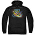 JLA/HEROES UNITED - ADULT PULLOVER HOODIE - BLACK