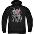 JLA/SHADES OF GRAY - ADULT PULLOVER HOODIE - BLACK