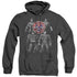 JLA/SHADES OF GRAY - ADULT HEATHER HOODIE - BLACK