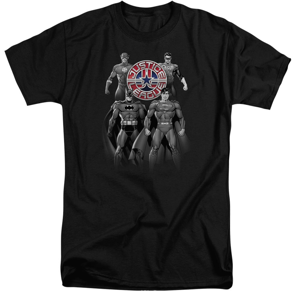JLA/SHADES OF GRAY - S/S ADULT TALL 18/1 - BLACK