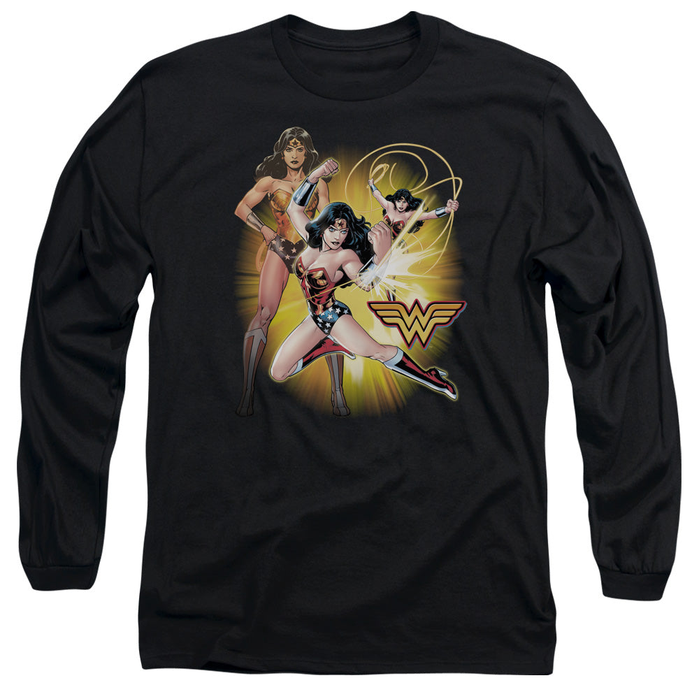 JLA/WONDER WOMAN - L/S ADULT 18/1 - BLACK