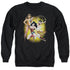 JLA/WONDER WOMAN - ADULT CREWNECK SWEATSHIRT - BLACK