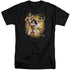 JLA/WONDER WOMAN - S/S ADULT TALL 18/1 - BLACK