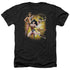 JLA/WONDER WOMAN - ADULT HEATHER - BLACK