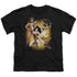 JLA/WONDER WOMAN - S/S YOUTH 18/1 - BLACK