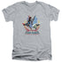 JLA/TEAM POWER - S/S ADULT V-NECK 30/1 - ATHLETIC HEATHER
