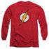 JLA/FLASH LOGO - L/S ADULT 18/1 - RED